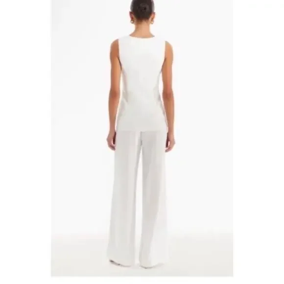 NWT NEW Amanda Uprichard Kya Jumpsuit Womens Small White - Picture 3 of 7